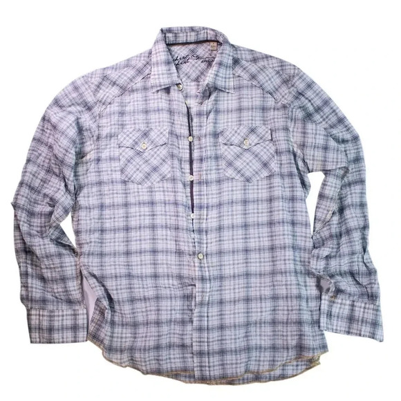 Jachs NY Plaid Button Down Large - Picture 1 of 3